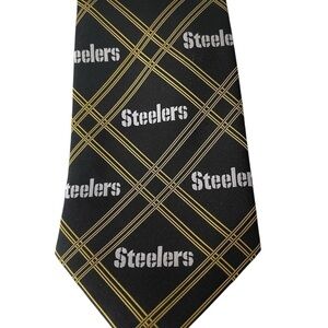 NFL Pittsburgh Steelers Men’s 100% Polyester Neck Tie Football  57 X 4 inches